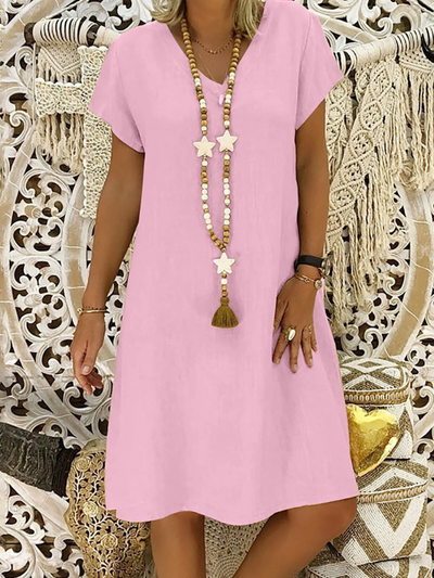 Felicia - Vestido de algodón holgado y casual