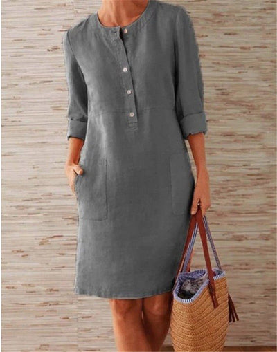 Ally - Vestido floral elegante y sin esfuerzo