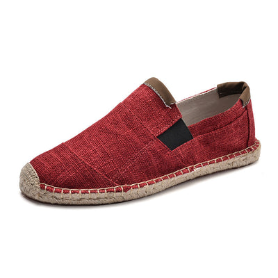 Bozz - Elegantes zapatos artesanales de lona y paja