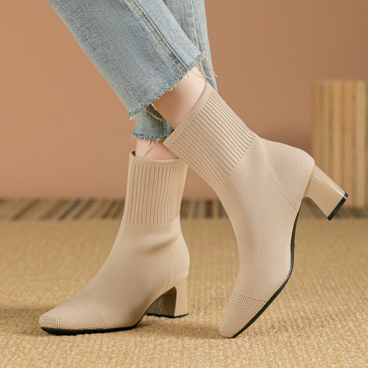 Elisha - Botas casuales y cálidas con tacón para mujer