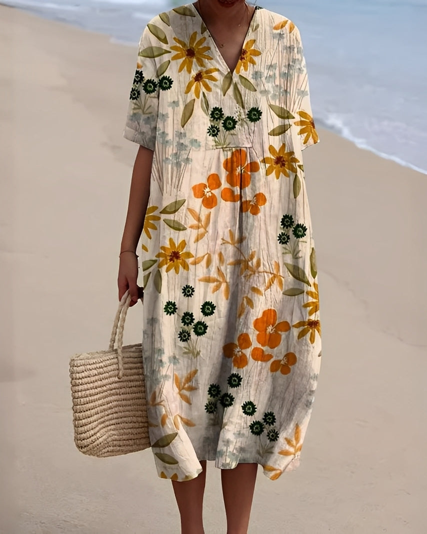 Romilly - Vestido de verano con estampado colorido para mujeres