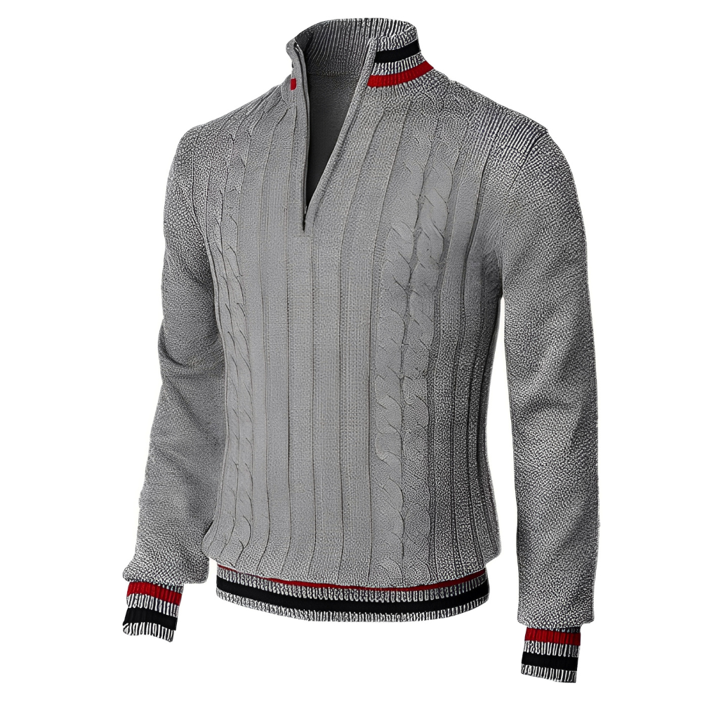 Derick - Suéter Moderno con Cremallera para Hombres