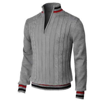 Derick - Suéter Moderno con Cremallera para Hombres