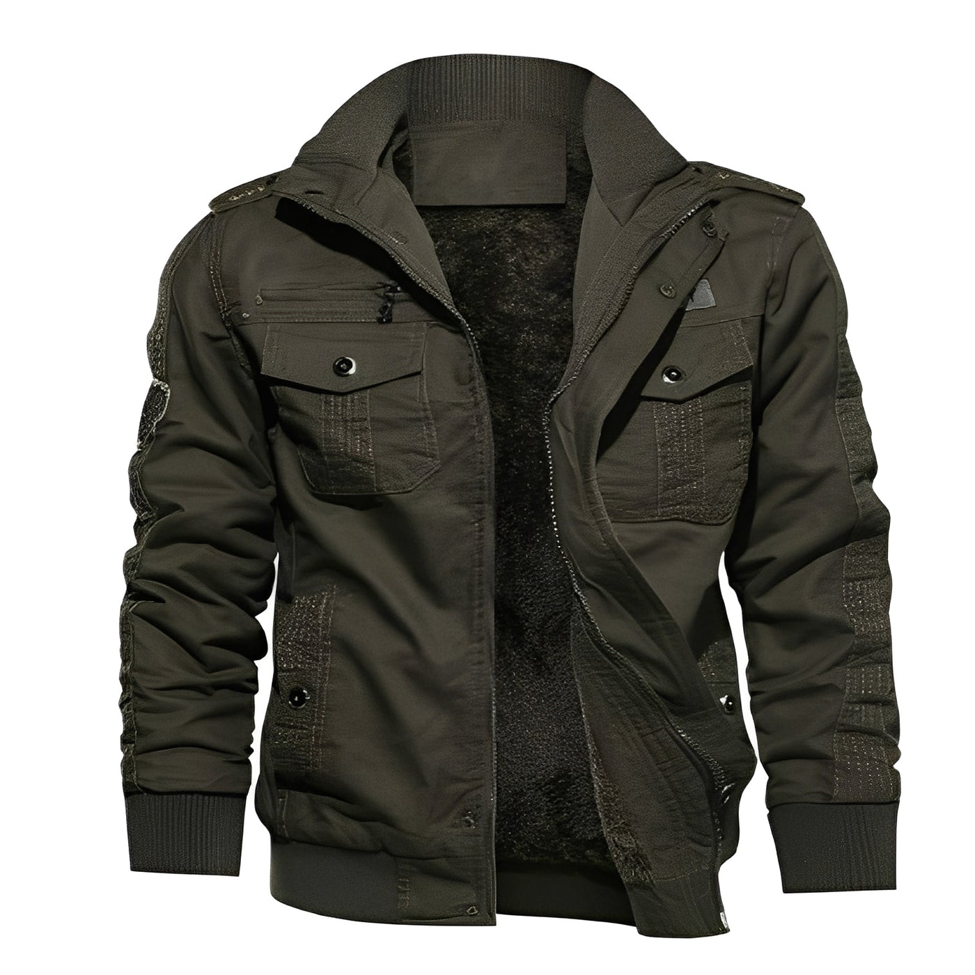 Gary - Elegante chaqueta de forro polar con bolsillos para hombres