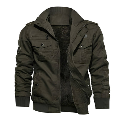 Gary - Elegante chaqueta de forro polar con bolsillos para hombres