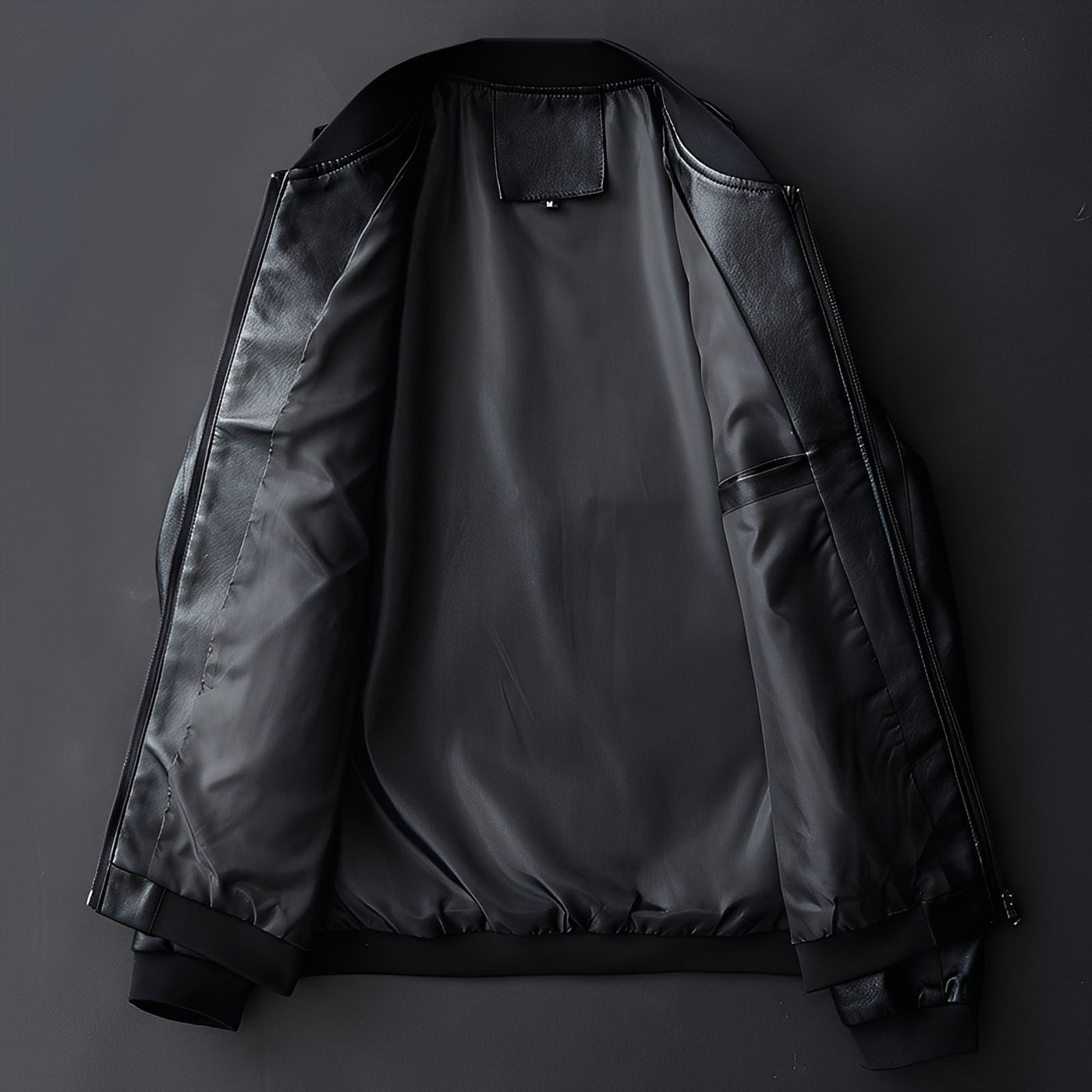 Jeremy - Elegante chaqueta de cuero de motociclista para hombres