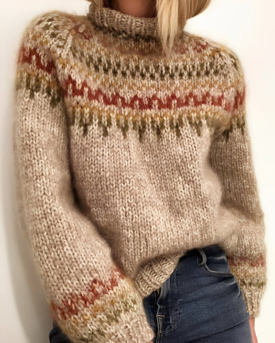Gemma - Elegante suéter con cuello alto para mujer