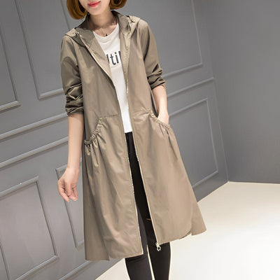 Margarette - Elegante impermeable con capucha para mujeres