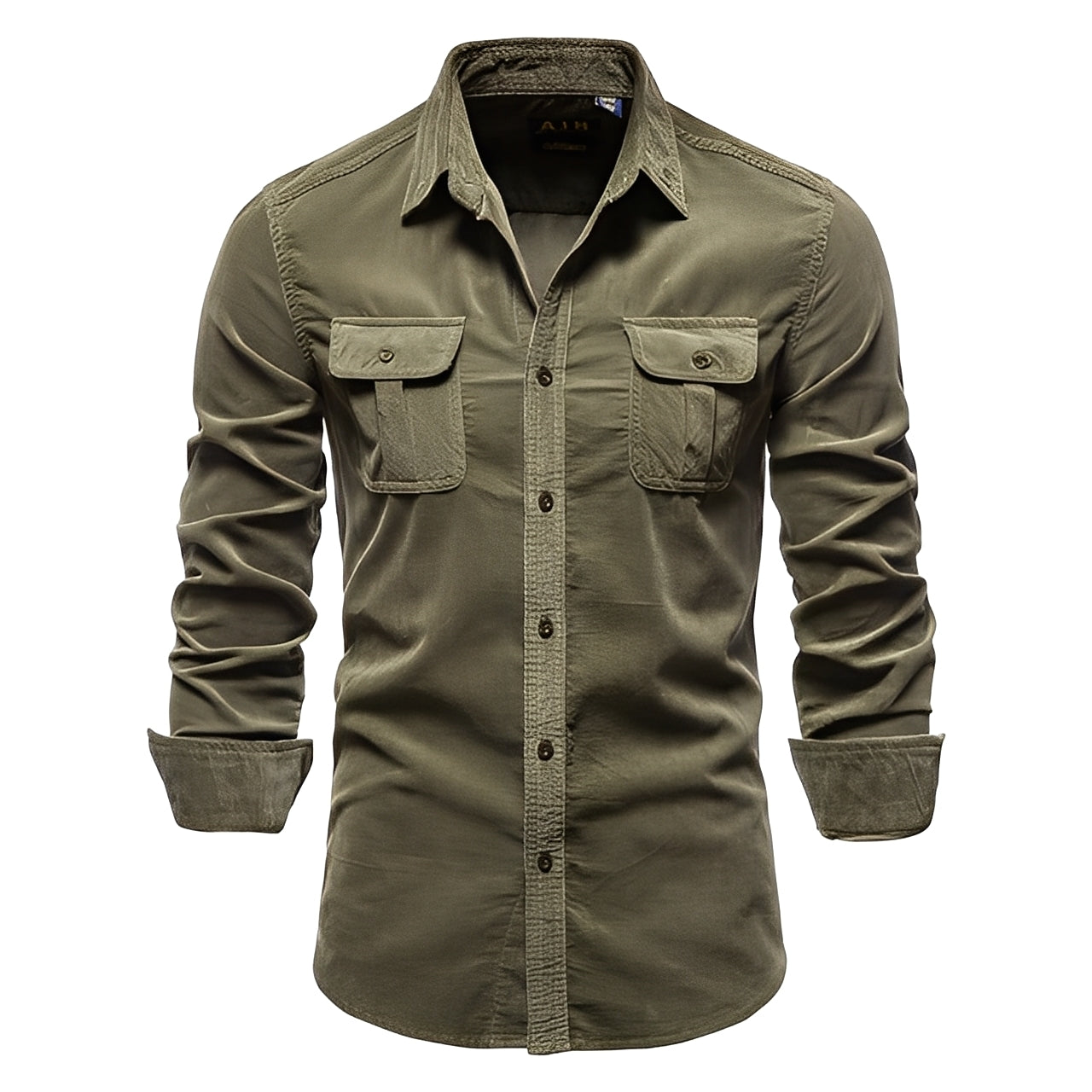 Colbert - Sencillo Camisa de Manga Larga para Hombres