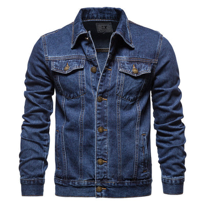 Winton - Clásica chaqueta trucker de denim para hombres