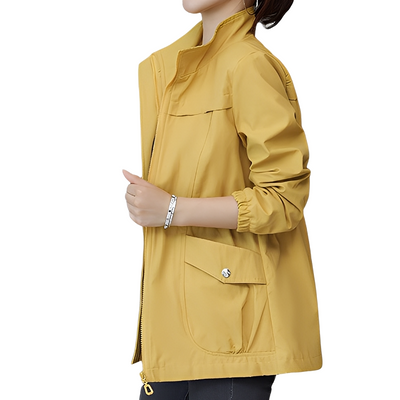 Gwenda - Elegante chaqueta con cintura ajustable para mujeres