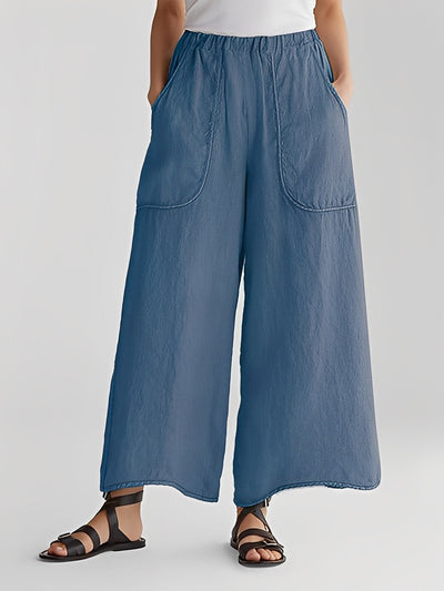 Marley - Pantalón casual con pierna ancha para mujeres
