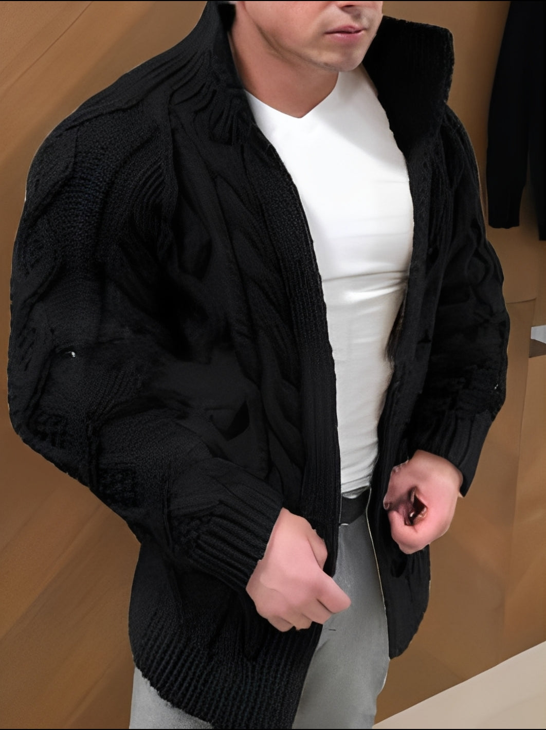 Donovan - Elegante, cálido cardigan para hombres