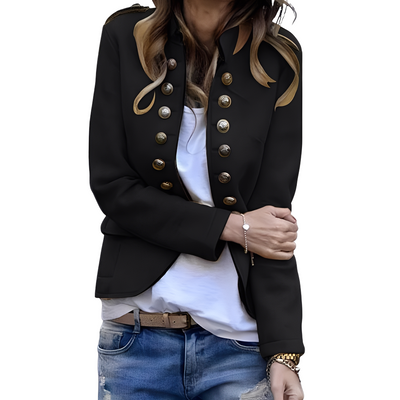 Rhoda - Elegante Blazer con Cuello Alto para Mujer