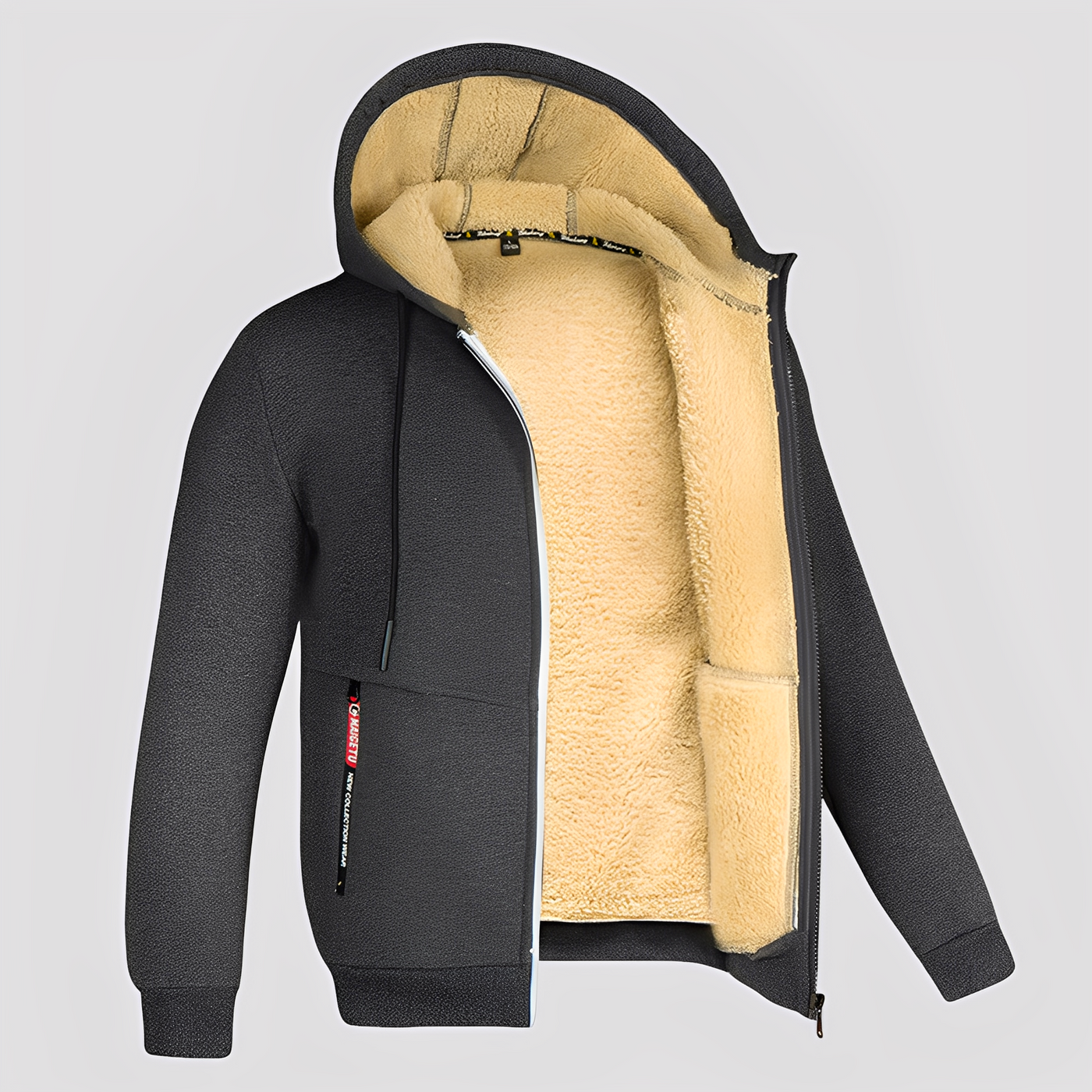Waldo - Sencillo, con forro de felpa, hoodie para hombres
