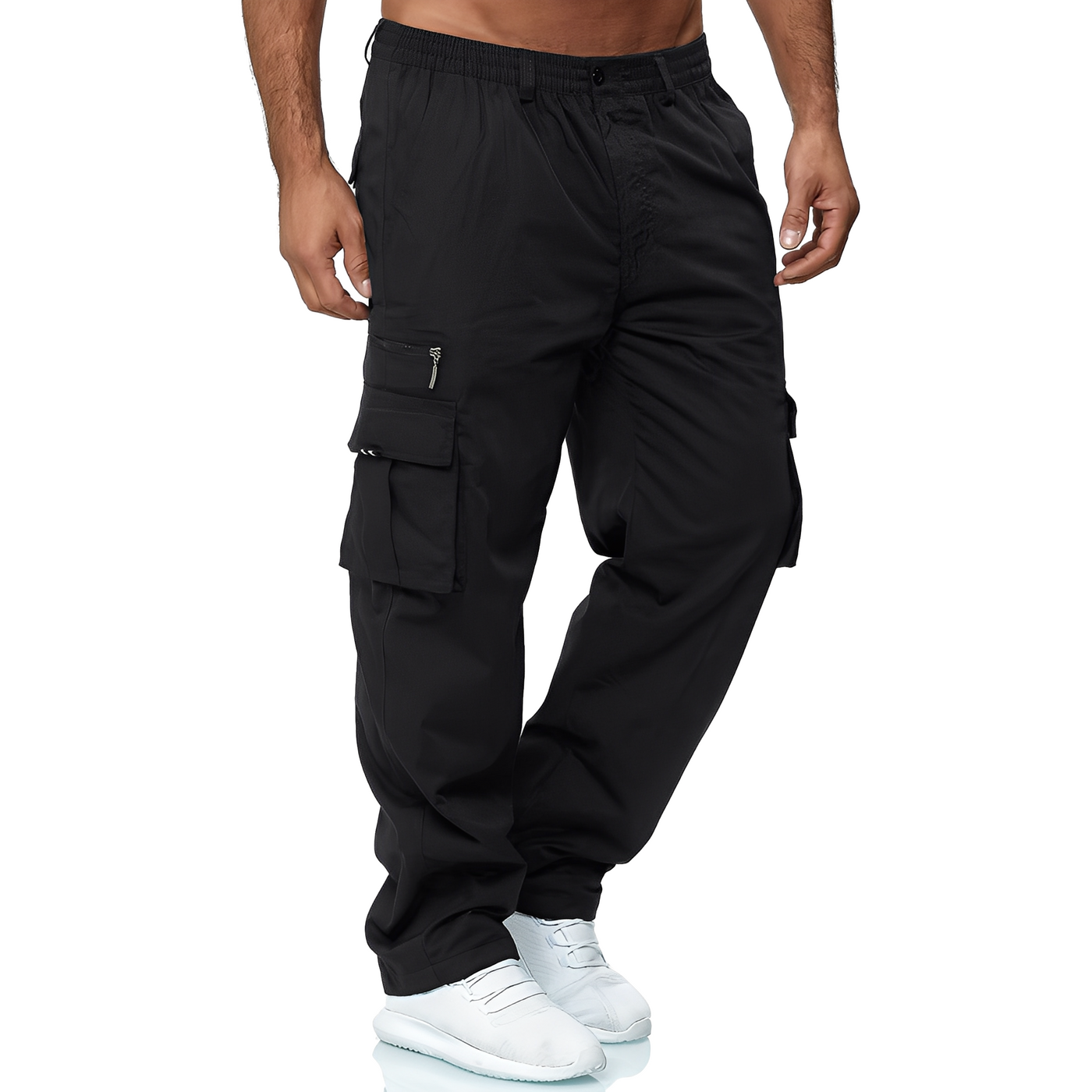 Randolf - Cómodo, relajado pantalón cargo para hombres