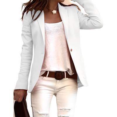 Heather - Blazer casual con solapa para mujeres