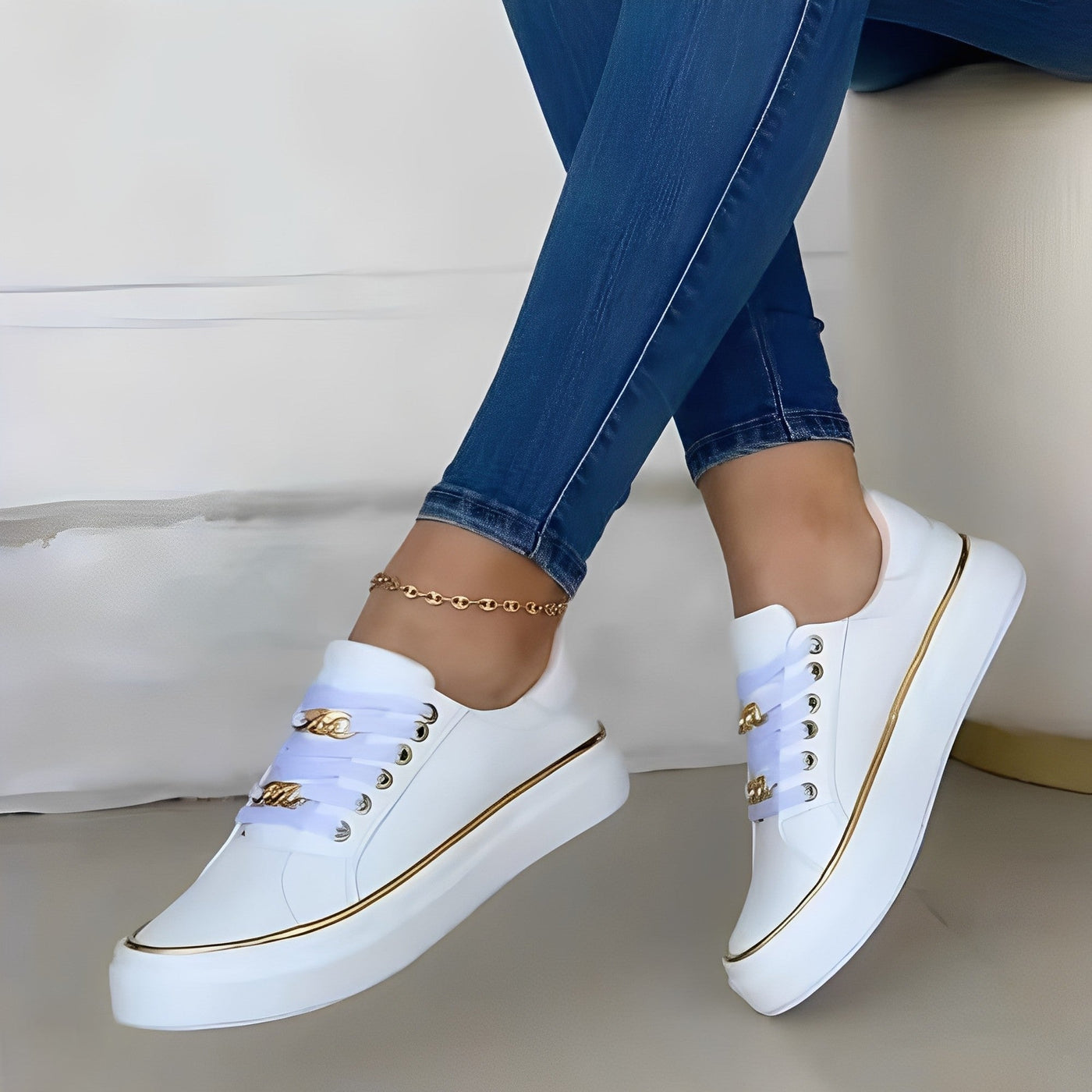 Deziree - Elegantes zapatos de plataforma con cadenas para mujer