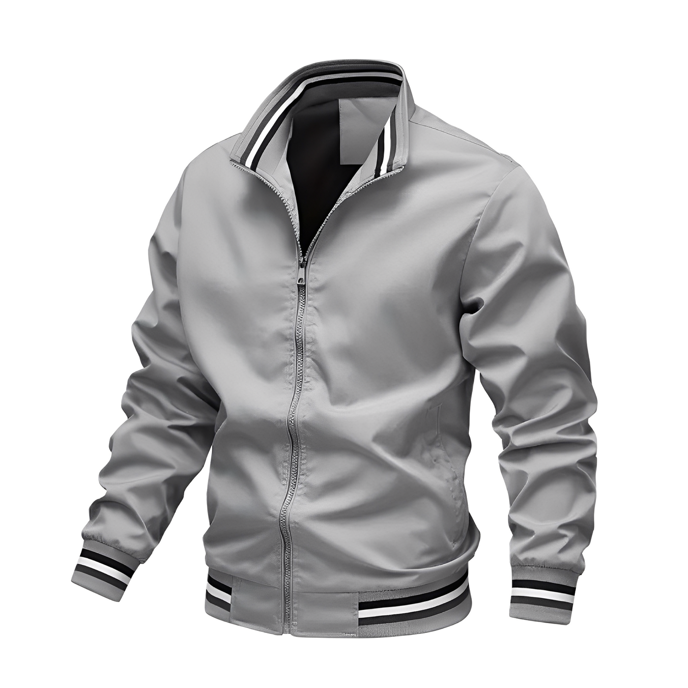 Jeremy - Chaqueta bomber casual con rayas para hombres