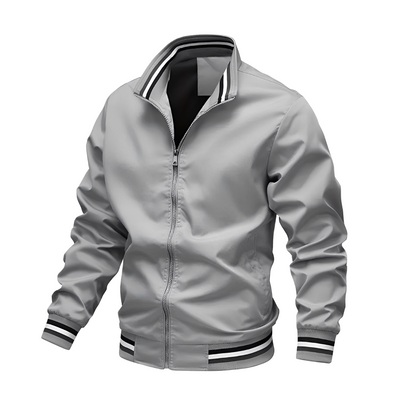 Jeremy - Chaqueta bomber casual con rayas para hombres