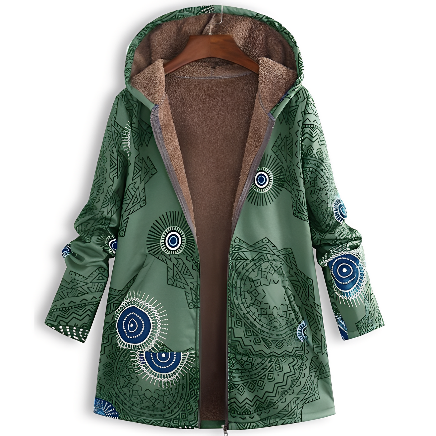 Olyvia - Chaqueta vintage con estampado para mujer