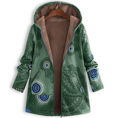 Olyvia - Chaqueta vintage con estampado para mujer