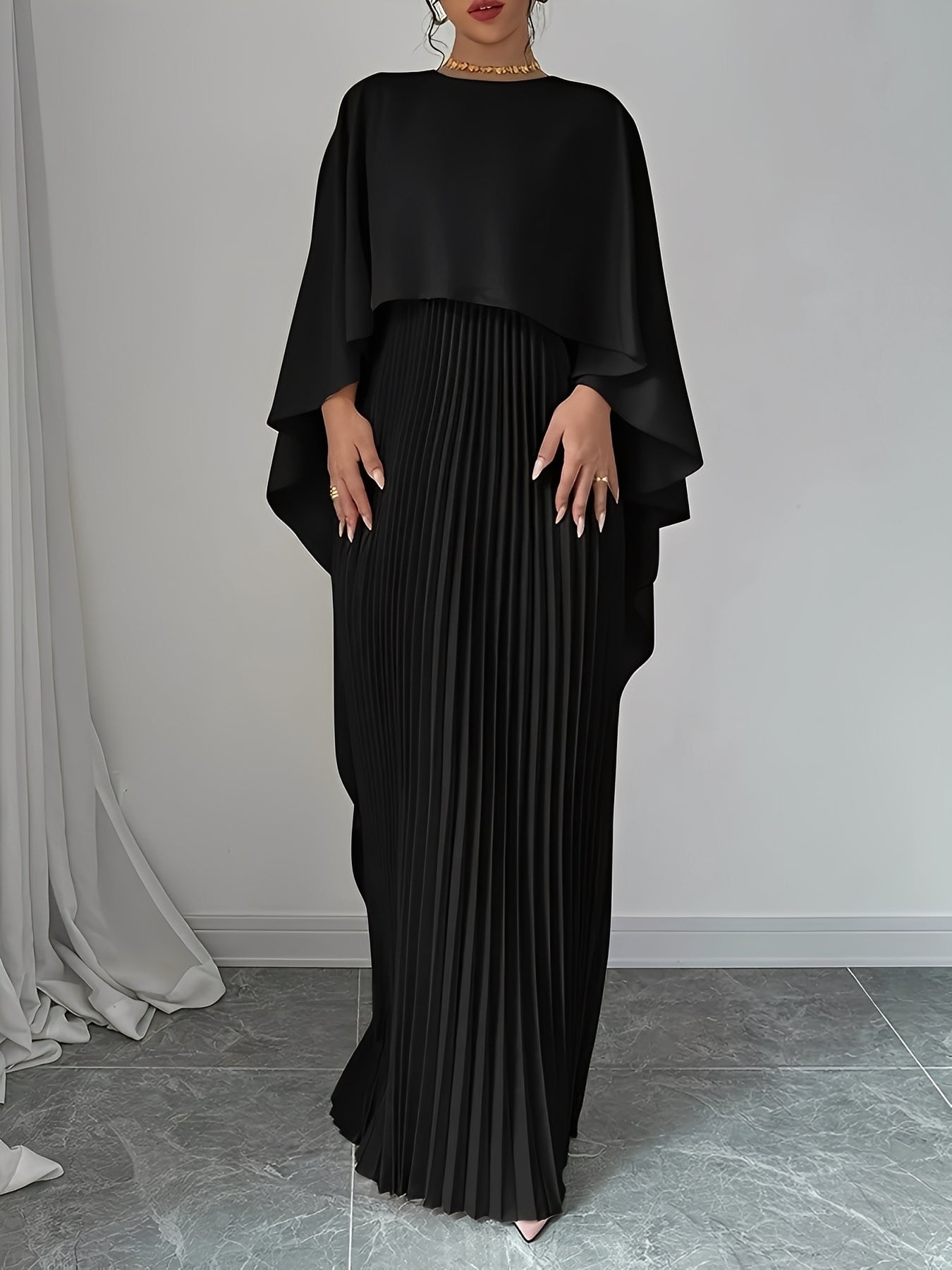 Katherine - Elegante, holgadamente cortado vestido maxi para mujeres