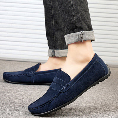 Gibson - Mocasines retro de gamuza para hombres