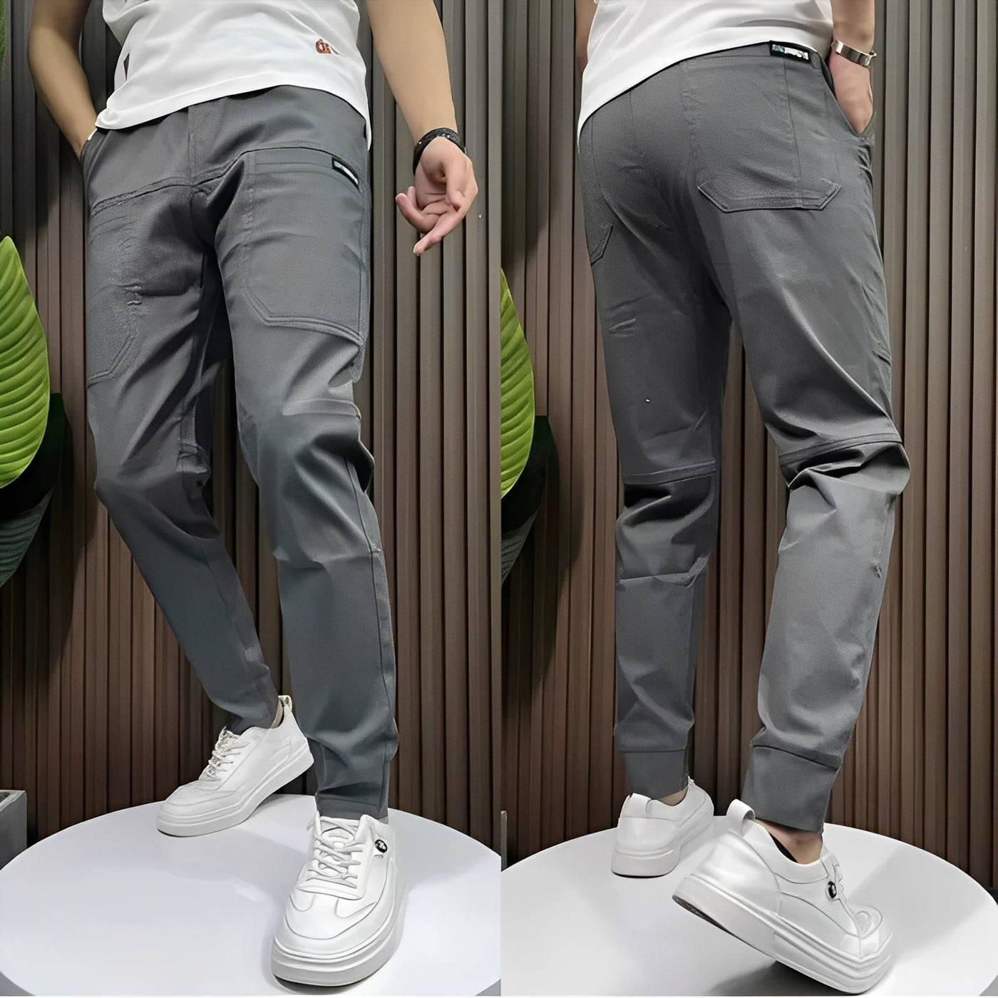 Raynard - Elegante pantalón cargo elástico para hombres