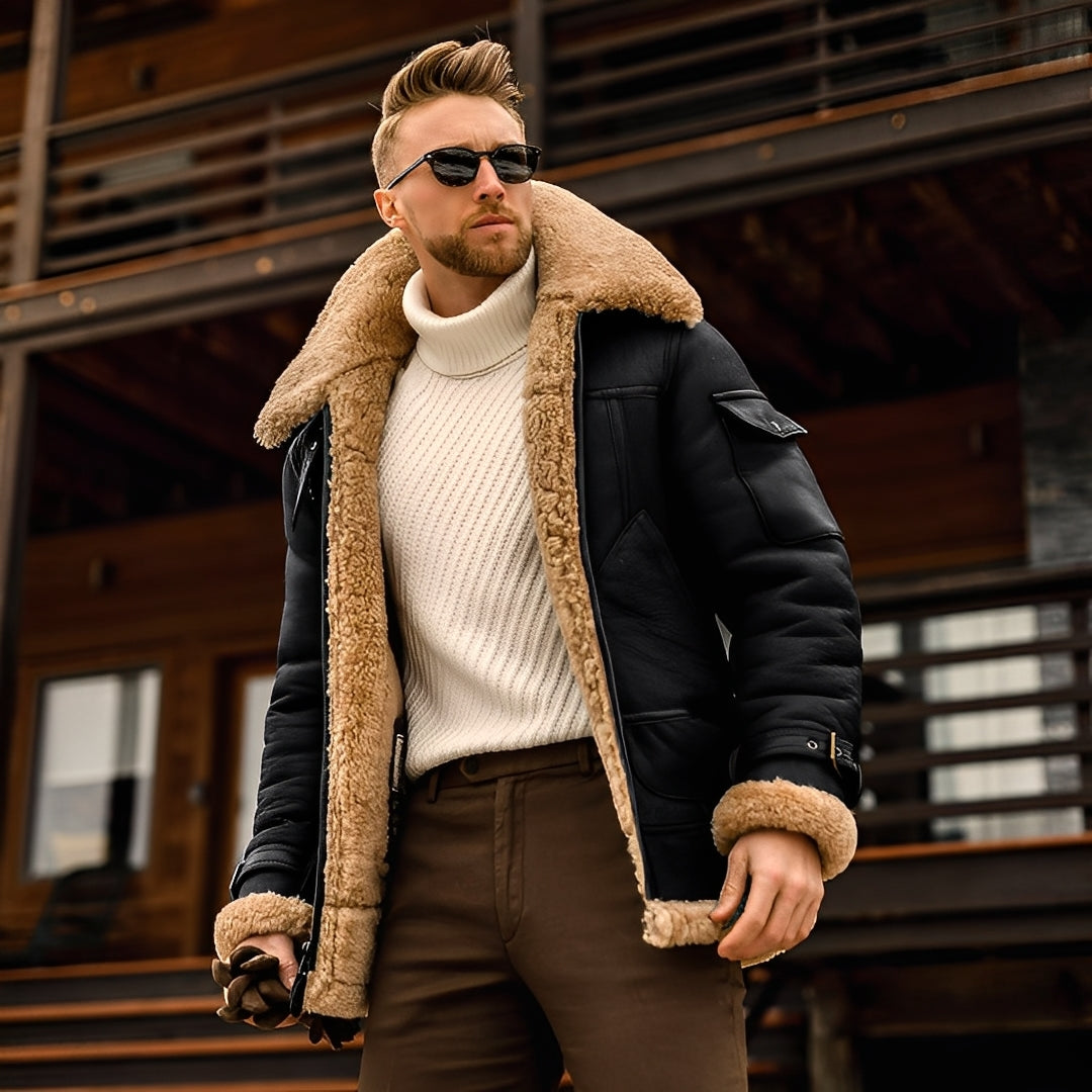Jarod - Elegante chaqueta de invierno con forro polar para hombres