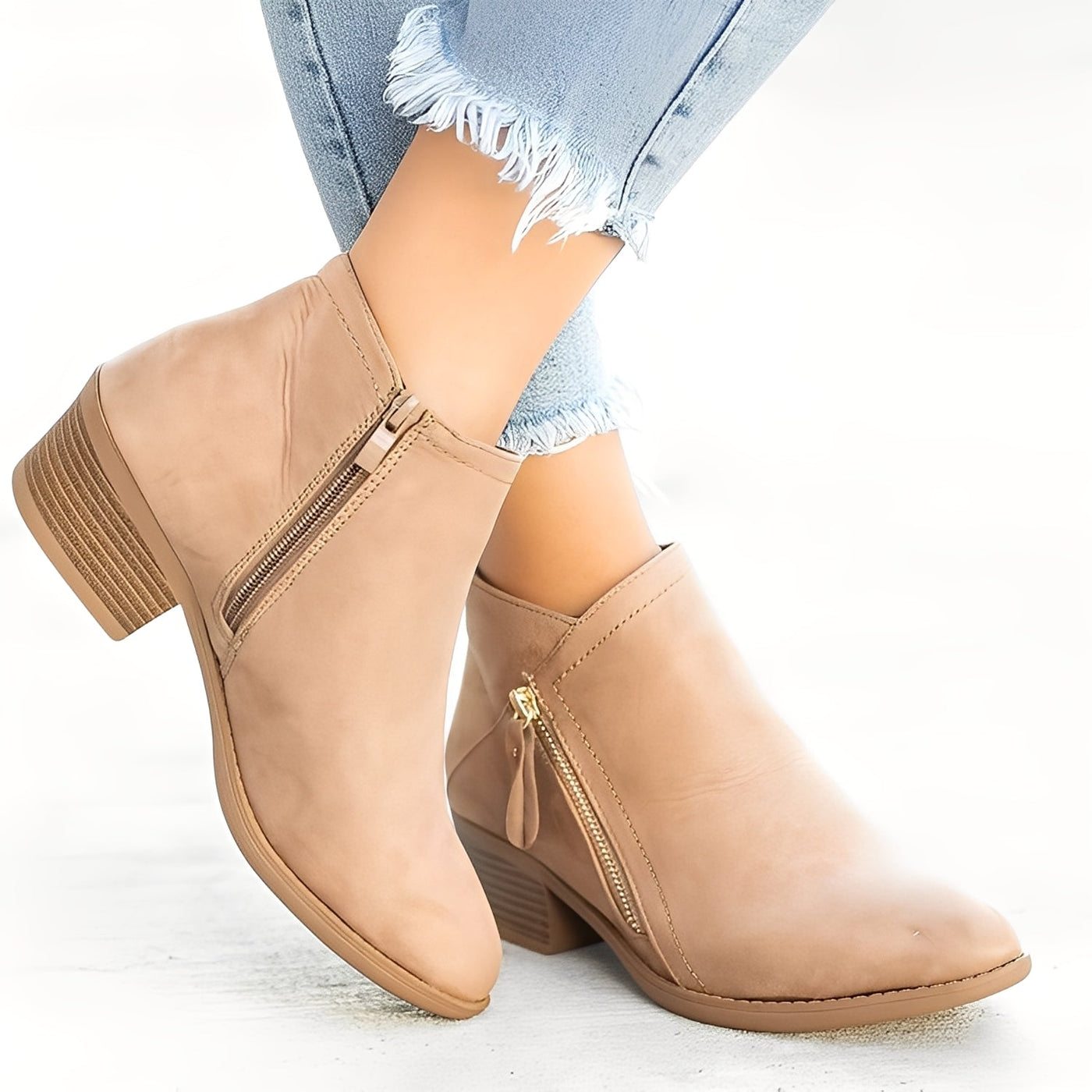 Mirabelle - Botines elegantes con cremallera para mujeres