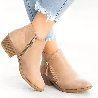 Mirabelle - Botines elegantes con cremallera para mujeres