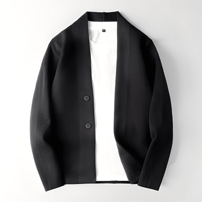 Nickolas - Chaqueta de punto casual con botones para hombres