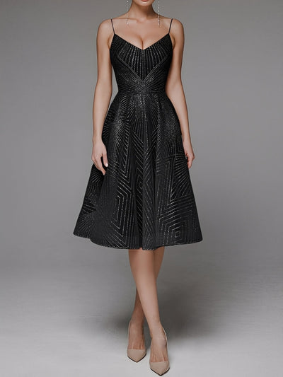 Anabelle - Elegante vestido sin mangas con tirantes para mujeres