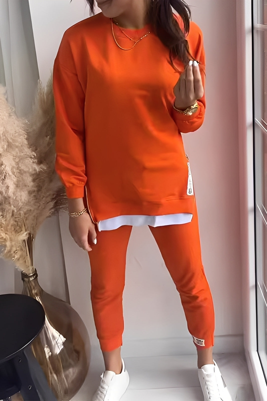 Kristine - Conjunto de sudadera y pantalones casual para mujeres