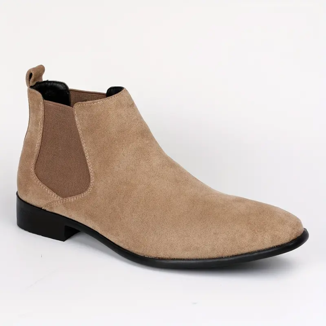 Dario – Botas Chelsea en Cuero Verdadero con Tacón Bajo