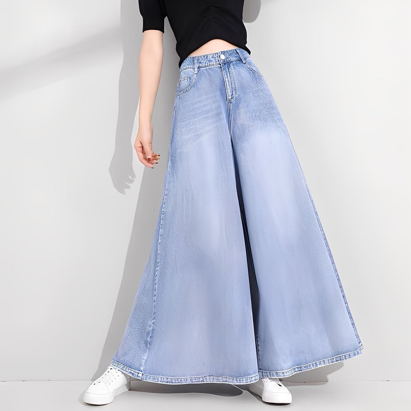 Jasmine - Jeans elegantes con pierna ancha para mujeres