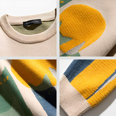 Davin - Elegante suéter con estampado para hombres