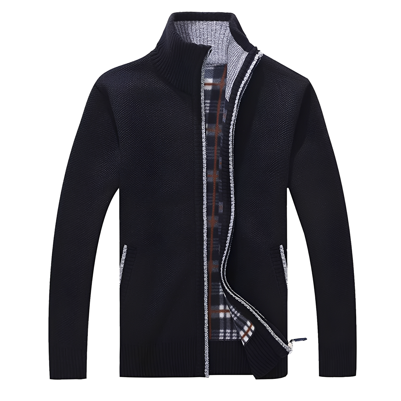 Malinda - Elegante Cardigan con forro de felpa suave para hombres