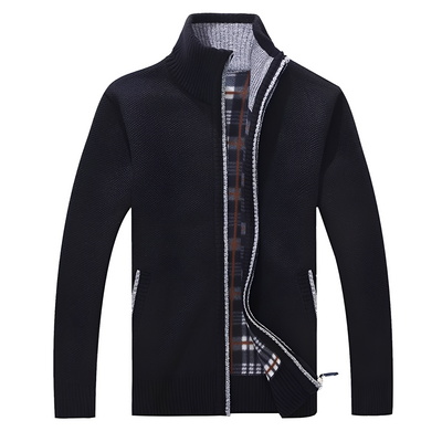 Malinda - Elegante Cardigan con forro de felpa suave para hombres