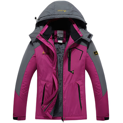 Heather - Elegante, con forro de felpa chaqueta de invierno para mujer