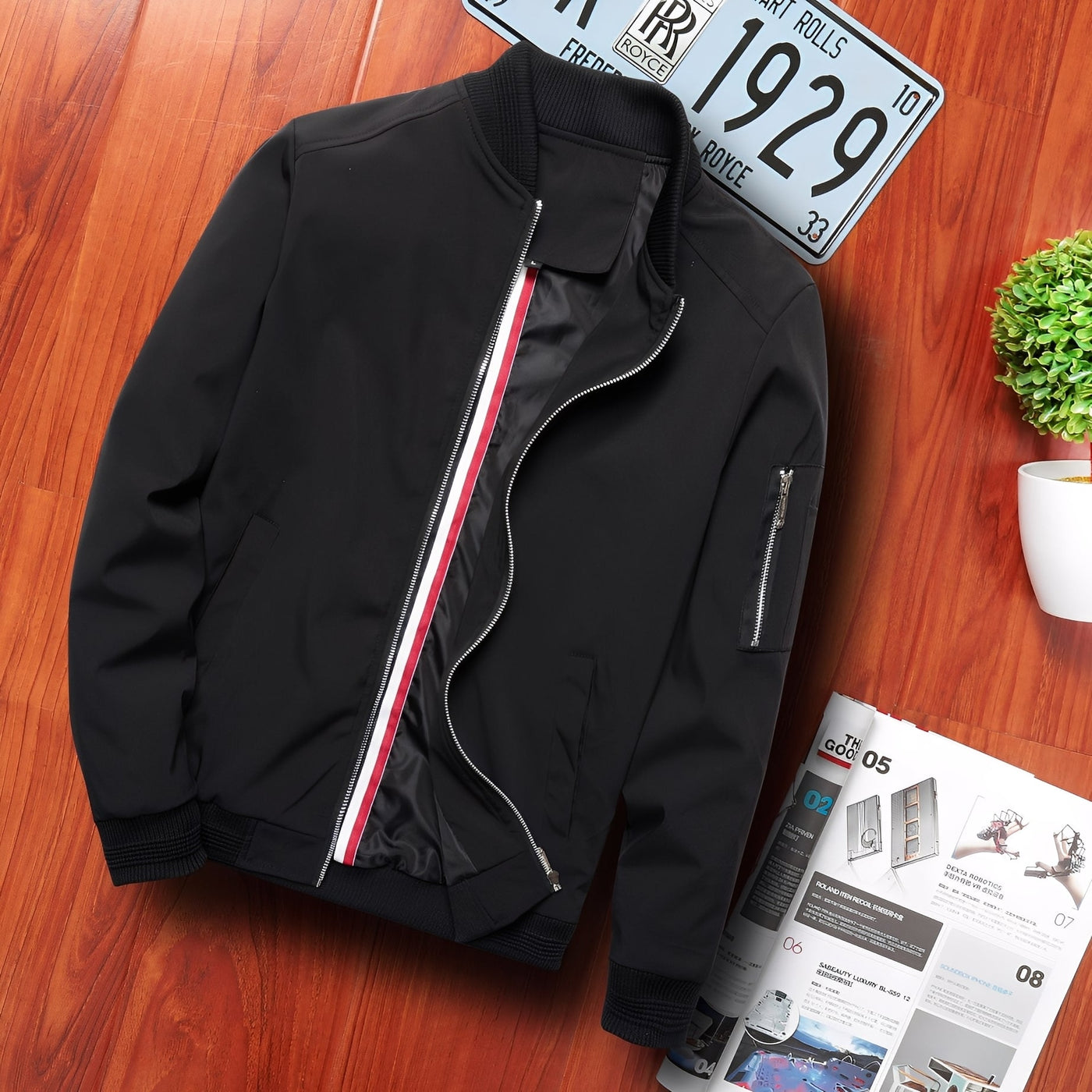Leonard - Elegante chaqueta bomber para hombres