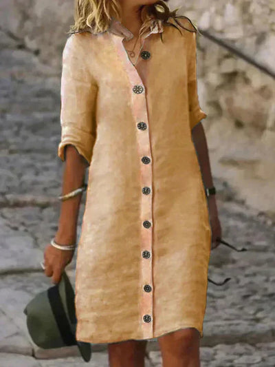 Sanya – Vestido de Verano en Lino Ligero