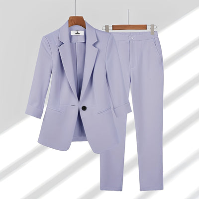 Elouise - Conjunto de blazer y pantalones formales para mujeres