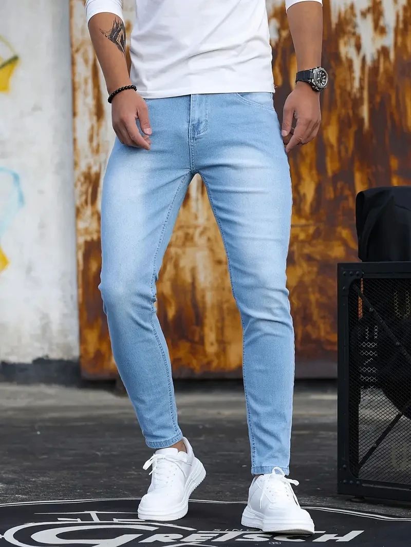 Linford - Clásico Stretch-Skinny-Jeans para Hombres