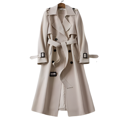 Patricia - Elegante gabardina con botones para mujeres