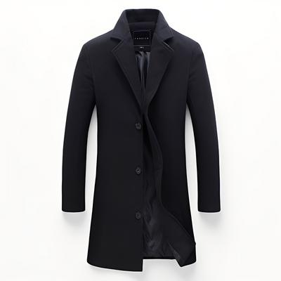 Johnson - Elegante formal abrigo de lana para hombres