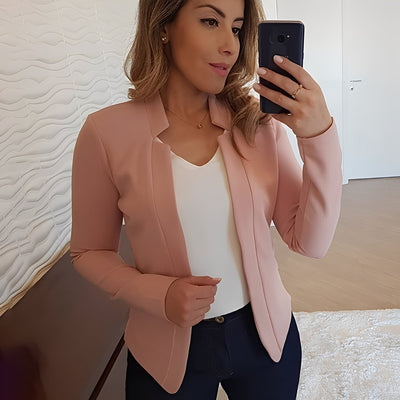 Marsha - Elegante Blazer con Cuello de Solapa para Mujeres