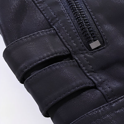 Dillan - Elegante chaqueta de cuero para motocicleta para hombres