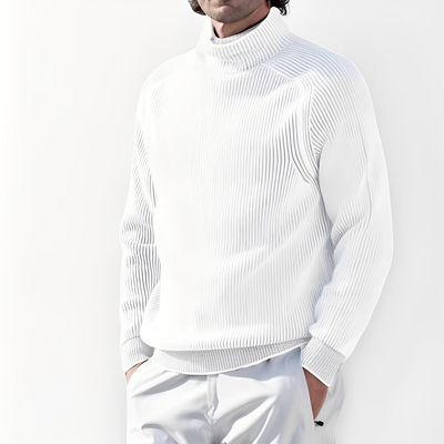 Jarrett - Suéter de casimir con cuello alto para hombres